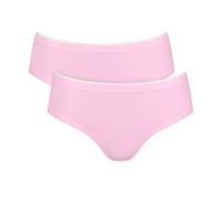 Hipster SLOGGI "GO Sense", Damen, Gr. S, rosa (floral pink), Single Jersey, Obermaterial: 88% Modal, 12% Elasthan, körpernah, Unterhosen, superweicher Modalmix, flache Kanten, elastisch, nahtlos (9623