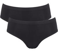 Hipster SLOGGI "GO Sense", Damen, Gr. S, schwarz, Single Jersey, Obermaterial: 88% Modal, 12% Elasthan, körpernah, Unterhosen, superweicher Modalmix, flache Kanten, elastisch, nahtlos (82419123-S) sch