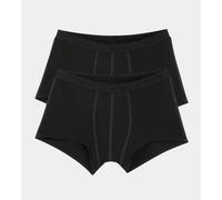 Hipster SLOGGI "Men 24/7", Herren, Gr. 7, schwarz, Single Jersey, Obermaterial: 96% Baumwolle, 4% Elasthan, clean, unifarben, eng, Unterhosen, weich, atmungsaktiv, Baumwollmix, Softbund, blickdicht, e