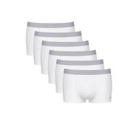 Hipster SLOGGI "Men GO ABC 2.0", Herren, Gr. M, weiß, Single Jersey, Obermaterial: 95% Baumwolle, 5% Elasthan, clean, unifarben, körpernah, Unterhosen Hipster, weich, Baumwollmix, elastischer Logobund