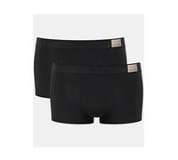 Hipster SLOGGI "Men GO Natural", Jungen, Gr. M, 2, schwarz, Single Jersey, Obermaterial: 95% Baumwolle, 5% Elasthan, clean, unifarben, eng, Unterhosen, Lässig, bequeme Basics, Baumwollmix, Soft-Bund,