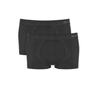 Retro Pants SLOGGI "GO Smooth Hipster 2P" Gr. M, schwarz (black) Herren Unterhosen (94551632-M) black