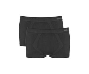 Hipster SLOGGI "Men GO Smooth", Herren, Gr. S, schwarz, Single Jersey, Obermaterial: 72% Baumwolle, 21% Polyamid, 7% Elasthan, unifarben, körpernah, Unterhosen, nahtlos, atmungsaktiv, Baumwoll-Mix, el