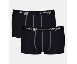 Hipster SLOGGI "men Start Hipster C2P box", Herren, Gr. 8, schwarz, Single Jersey, Obermaterial: 96% Baumwolle, 4% Elasthan, körpernah, Unterhosen, moderne bequeme Basics (34195320-8) schwarz