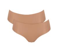 Hipster SLOGGI "ZERO Feel 2.0", Damen, Gr. XL, braun (nostalgic braun), Obermaterial: 86% Polyamid, 14% Elasthan, Unterhosen (28093763-XL) nostalgic braun