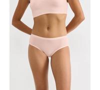 Hipster SLOGGI "ZERO Feel Air", Damen, Gr. XL, cherry pink, Single Jersey, Obermaterial: 89% Polyamid, 11% Elasthan, körpernah, Unterhosen, atmungskativ, semi-transparenter Look, feine Streifen (90810