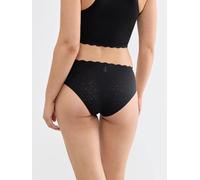 Hipster SLOGGI "ZERO Feel Bliss", Damen, Gr. XS, schwarz, Spitze, Obermaterial: 76% Polyamid, 24% Elasthan, körpernah, Unterhosen, mit Stretch-Spitze, superweich, atmungsaktiv (62765028-XS) schwarz