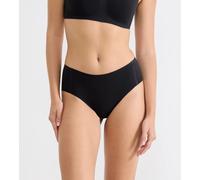 Hipster SLOGGI "ZERO Feel Pure", Damen, Gr. XS, schwarz, Single Jersey, Obermaterial: 54% Modal, 24% Polyamid, 22% Elasthan, körpernah, Unterhosen, dezenter Streifeneffekt, nahtlos, Stretch (55516543-