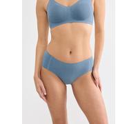 Hipster SLOGGI "ZERO Feel Pure", Damen, Gr. XXL, liberty blau, Single Jersey, Obermaterial: 54% Modal, 24% Polyamid, 22% Elasthan, körpernah, Unterhosen, dezenter Streifeneffekt, nahtlos, Stretch (814