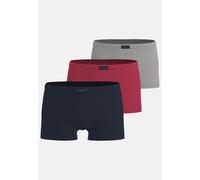 TOM TAILOR Hip Pants 3er Pack melange-red-navy - S