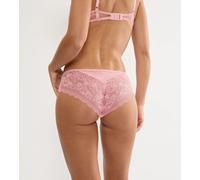 Hipster TRIUMPH "Comfort Allure", Damen, Gr. 42, rosa (strawberry cream), Microtouch, Obermaterial: 55% Polyamid, 35% Polyester, 10% Elasthan, Unterhosen, mit floraler Stretch-Spitze, elastisch, Mesh-