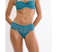 Hipster TRIUMPH "Crazy Stupid Love", Damen, Gr. 40, arizona blau, Mesh, Spitze, Obermaterial: 75% Polyamid, 25% Elasthan, körpernah, Unterhosen, Spitze vorn, Mesh hinten, figurbetonte Passform (920921