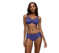 Hipster TRIUMPH "Essential Minimizer T", Damen, Gr. 46, blau (cool water), Microtouch, Obermaterial: 78% Polyamid, 22% Elasthan, Jacquardmuster, leicht glänzend, unifarben, Unterhosen, schimmerndes Ja