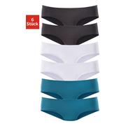 Hipster VIVANCE ACTIVE, Damen, Gr. 40/42, grün (petrol, schwarz, weiß), Microfaser, Obermaterial: 95% Polyamid, 5% Elasthan (LYCRA), unifarben, Unterhosen, aus weicher Microfaser (189447-40) petrol, s