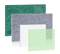 Hipzeepo Lederhandwerk Lochpfeifenmatte, Lochstanz-Meißelmatte und Schallabsorptionsmatte Sowie A4 Selbstheilende Schneidematte für DIY