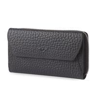 Voi Hirsch Geldbörse RFID Schutz Leder 16.5 cm schwarz