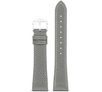 Hirsch 01802130-2-20 Armband für Uhren Bologna M 20 mm Leder Hellgrau