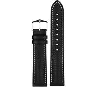 Hirsch Armband für Uhren Boston M 18 mm Leder Schwarz 01302150-2-18