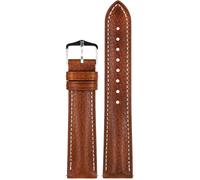 Hirsch Armband für Uhren Boston M 20 mm Leder Goldbraun 01302170-2-20