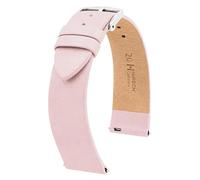 Hirsch Armband für Uhren Cashmere M 18 mm Leder Rosa 03902123-2-18