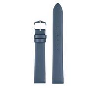 Hirsch Armband für Uhren Toronto M 18 mm Leder Blau 03702180-2-18