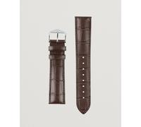 HIRSCH Duke Embossed Leather Watch Strap Brown Braun 18MM