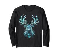 Hirsch Fantasy Kunst Design Langarmshirt