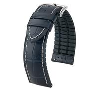 HIRSCH Herren Performance Uhrenarmband Modell George 22 mm Blau