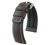 HIRSCH Herren Performance Uhrenarmband Modell Tiger 18 mm Braun