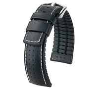 HIRSCH Herren Performance Uhrenarmband Modell Tiger 21 mm Schwarz