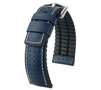 HIRSCH Herren Performance Uhrenarmband Modell Tiger 22 mm Blau
