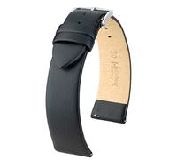 HIRSCH XL Herren Uhrenarmband Kalbsleder Modell Toronto 20 mm Schwarz
