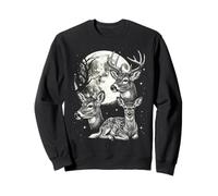 Hirsch im 90er-Stil, Vintage-Ästhetik, Y2K Wildlife, Deer Wildernes Sweatshirt
