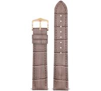 Hirsch Leder-Armband für Uhren Duke M 20 mm Taupe 01028137-1-20