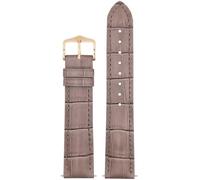 Hirsch Leder-Armband für Uhren Duke M 20 mm Taupe 01028137-1-20