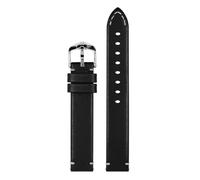 Hirsch Lederarmband für Uhren Ranger L 20 mm Schwarz 05402050-2-20