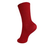 Hirsch Natur Kinder Grobstricksocke reine Schurwolle Rot 27/28