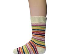 Hirsch Natur, Baby und Kinder Vollplüsch Ringelsocken, 100% Wolle (kbT) (27-28, Natur (Ringel))