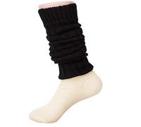 Hirsch Natur, Beinstulpen, 100% Wolle (kbT) (Schwarz)