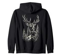 Hirsch Natur Berg Wild Kapuzenjacke