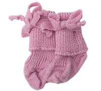 Hirsch Natur Erstlingssocken, Neugeborene Babysocken mit Bindeband, 100% Wolle, Hellblau (Rosé)