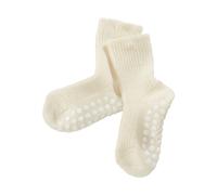 Hirsch Natur Kinder Stoppersocken Bio-Schurwolle natur Gr.21-22