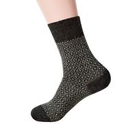 Hirsch Natur, Leichte Socken mit Muster, 100% Wolle (kbT) (44/46, Anthrazit gemustert)