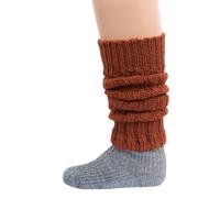 Hirsch Natur Kinder Stulpen Bio Schurwolle Strick begonie Länge ca. 30 cm