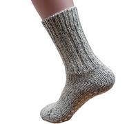 Hirsch Natur Norweger Stopper Socken, 100% Wolle (kbT) (47/48)