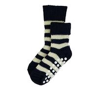 Hirsch Natur Stoppersöckchen 100% Schurwolle kbT, Größe 29-30, Farbe Marine-Natur