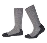 Hirsch Natur Unisex-Wandersocken grau/grau, Gr. 36/37