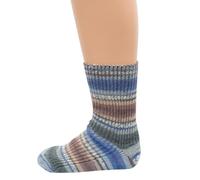 Hirsch Natur, Wolle Kinder Socken Musterverlauf, 100% Wolle (kbT), GOTS zertifiziert (DE/NL/SE/PL, Numerisch, 23, 24, Regular, Himmel)