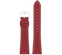 Hirsch Uhr-Armband Bologna M 20 mm Leder Rot 01802160-2-20