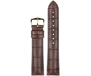 Hirsch Uhren-Armband Duke L 20 mm Leder Dunkelbraun 01028010-1-20